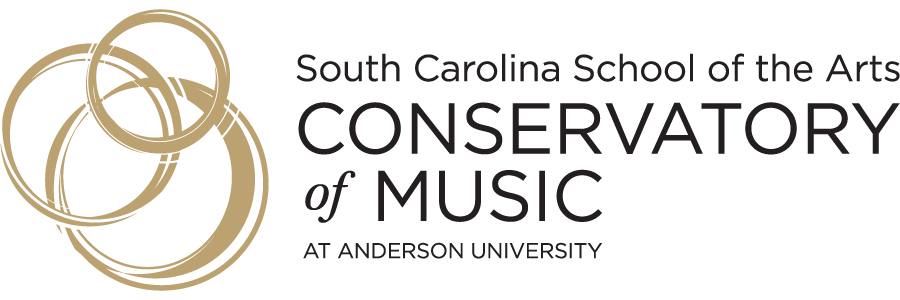 SCSA Music Conservatory Gold Logo