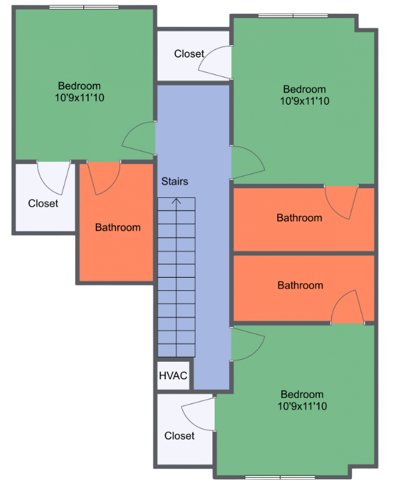 CP odd 2nd floor, floorplan with dimensions