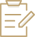 Golden clipboard icon