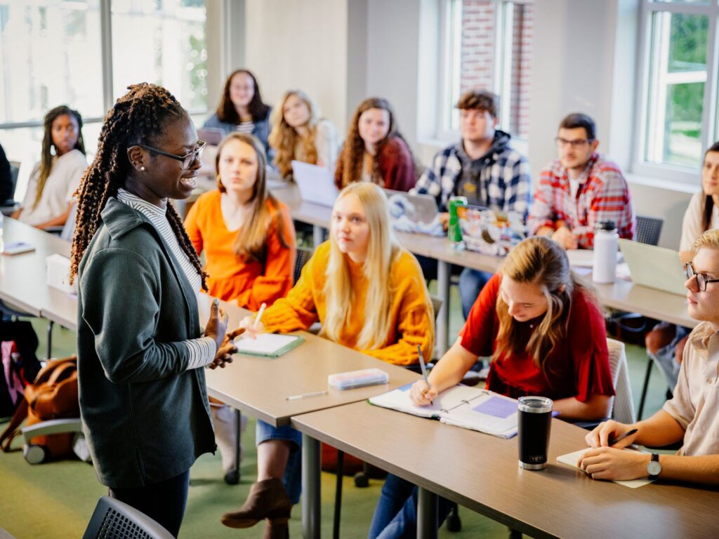 diverse group of students in class 2