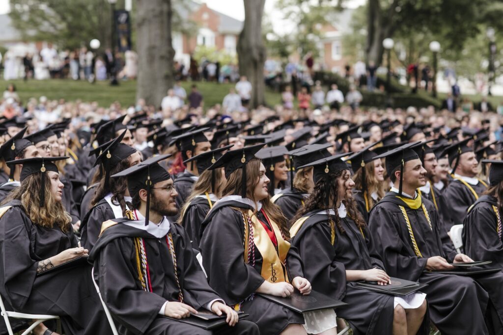Commencement on Alumni Lawn