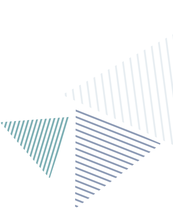 white green and blue lined triangles