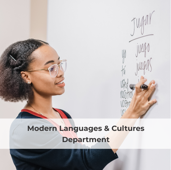 modern languages student writing spanish