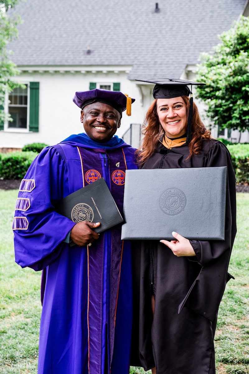 April Wardlaw Graduation w prof April Wardlaw Graduation w prof