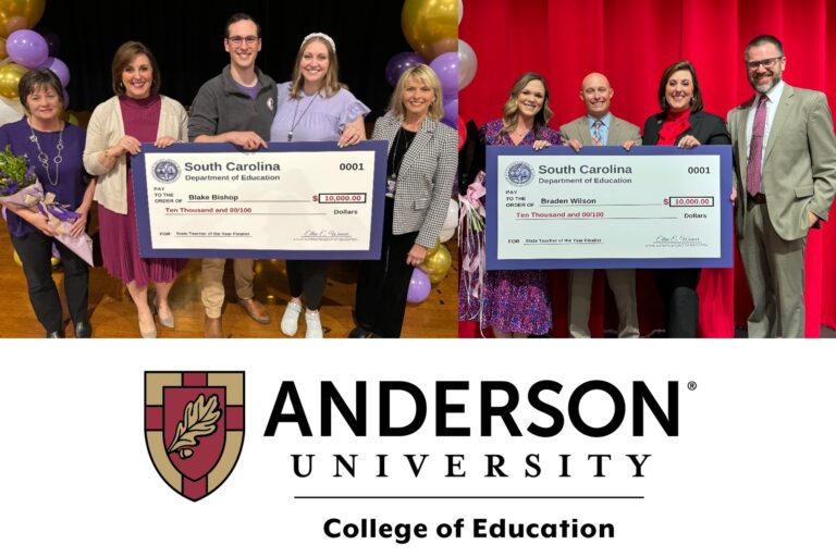 Two Anderson University Graduates Named Finalists for South Carolina Teacher of the Year
