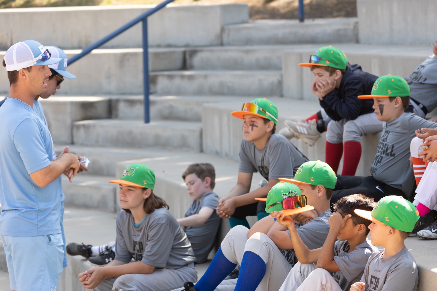 Van Ness at baseball camp