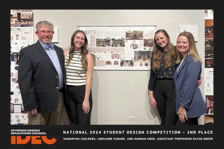 Interior Design Students Place Second in IDEC Competition