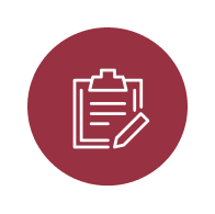 Red clipboard icon