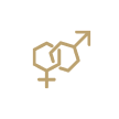 Golden icon gender signs